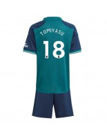 Arsenal Takehiro Tomiyasu #18 Kolmaspaita Lasten 2023-24 Lyhythihainen (+ shortsit)